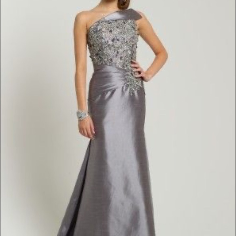 Mother of bride dress - grey size 8